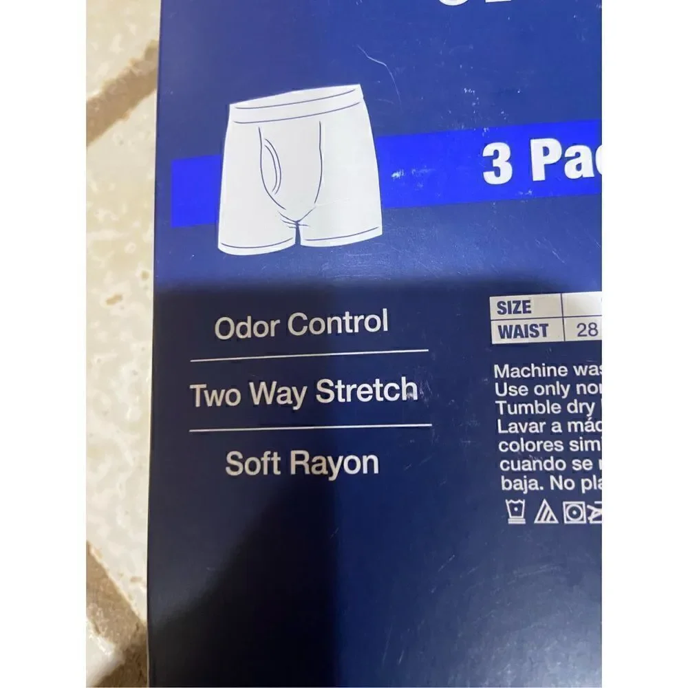 New George‎ 3 Pack 6 inch Boxer Brief's size Small